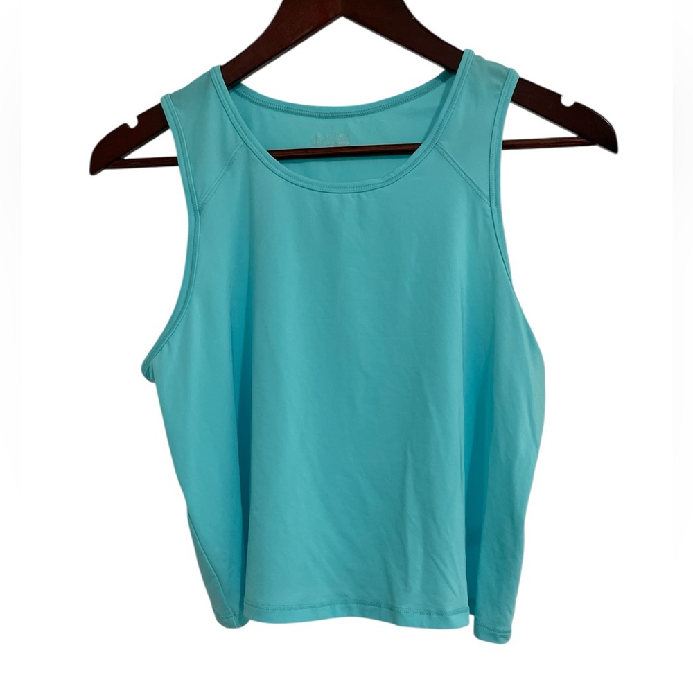 NWT OFFLINE By Aerie ($44.95Cad) Tiffany Blue Sweat Sesh Cropped Tank Top